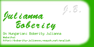 julianna boberity business card